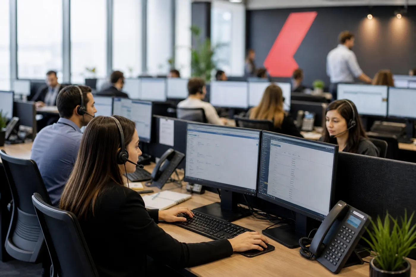 Dedicated inbound customer service seat coverage