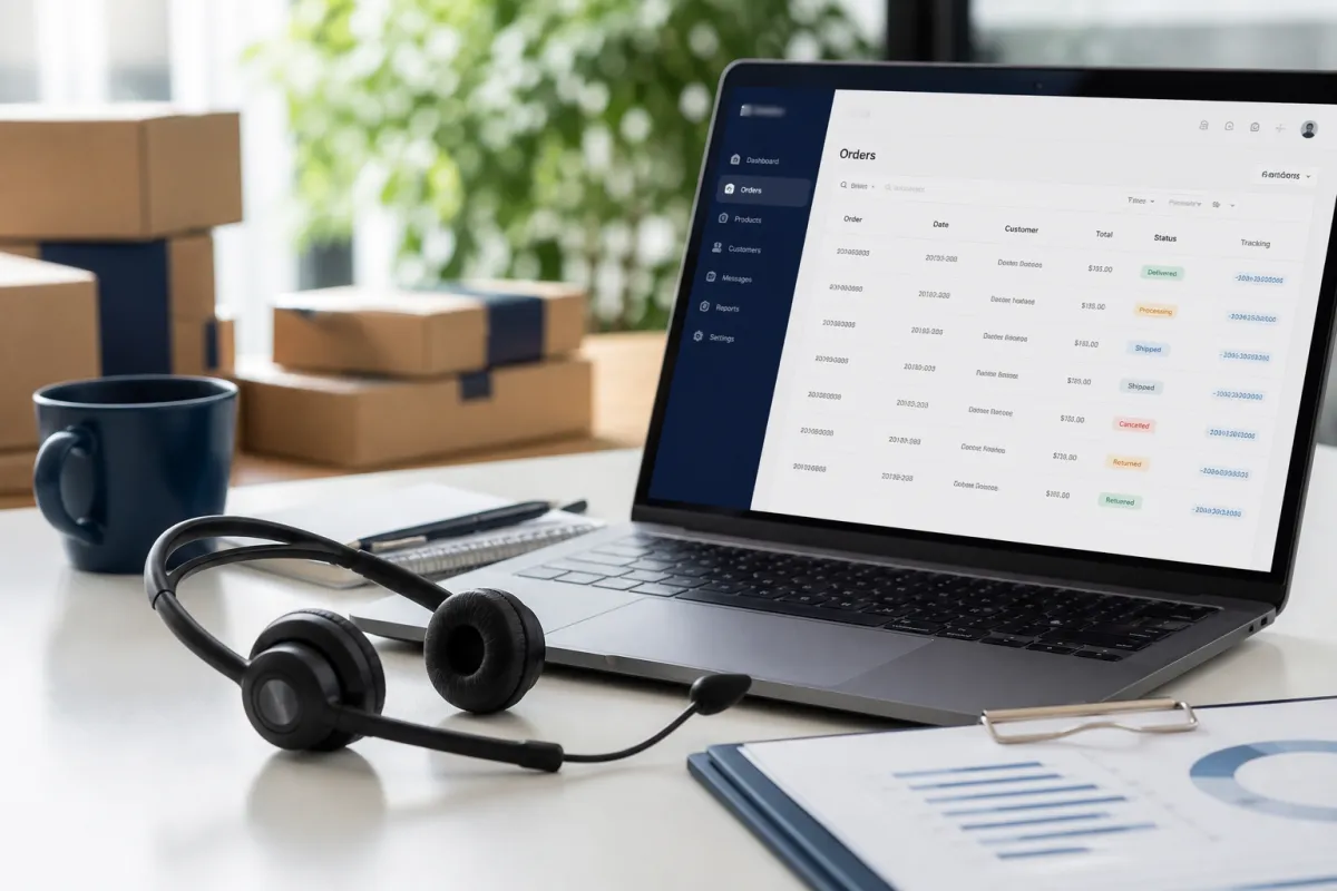 Ecommerce customer support for order questions, delivery, and returns